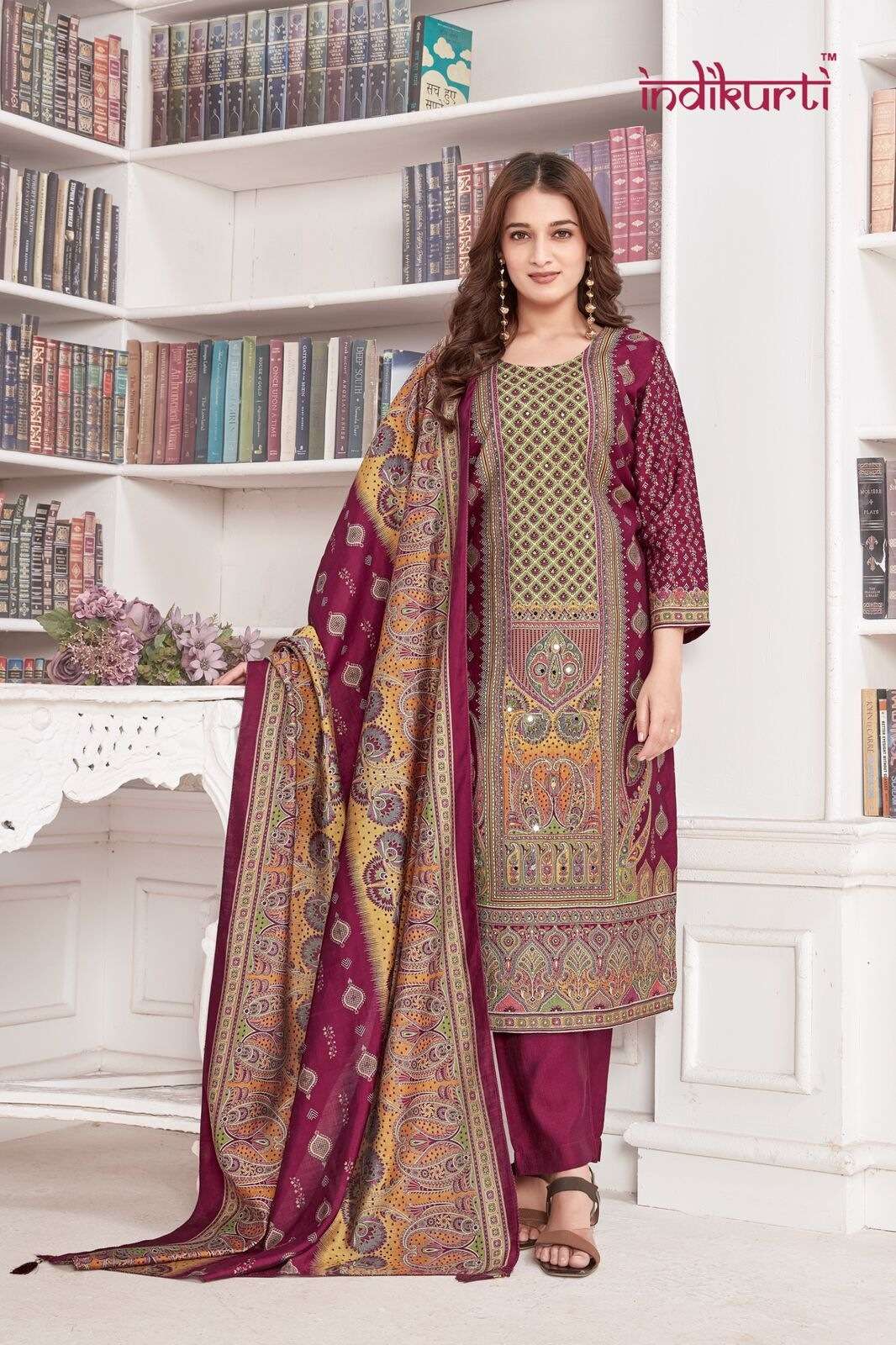 ZOYA BY INDIKURTI IN VICHITRA FOIL PRINT PAKISTANI STYLE CONCEPTS WITH HAND WORK 