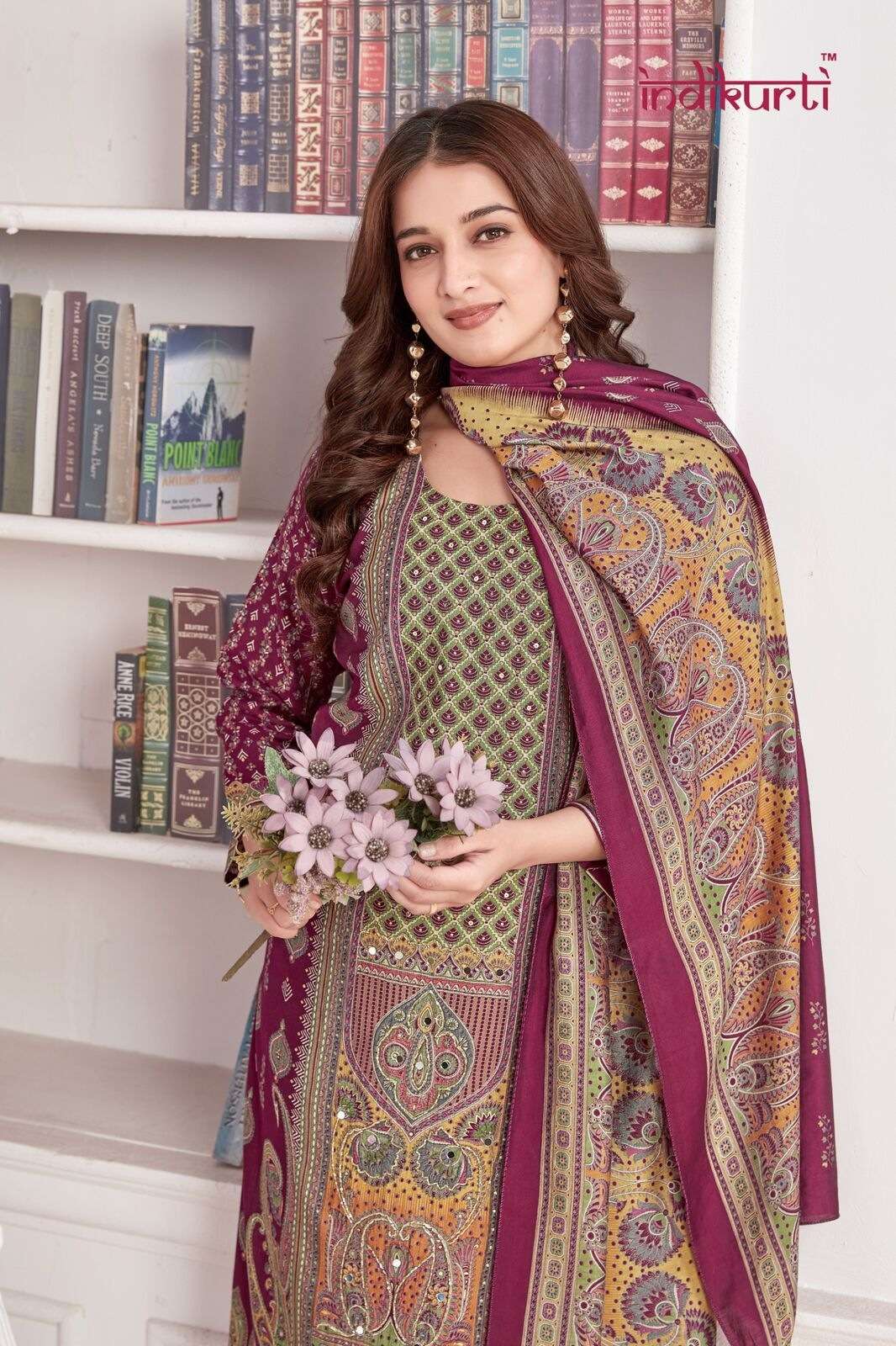 ZOYA BY INDIKURTI IN VICHITRA FOIL PRINT PAKISTANI STYLE CONCEPTS WITH HAND WORK 