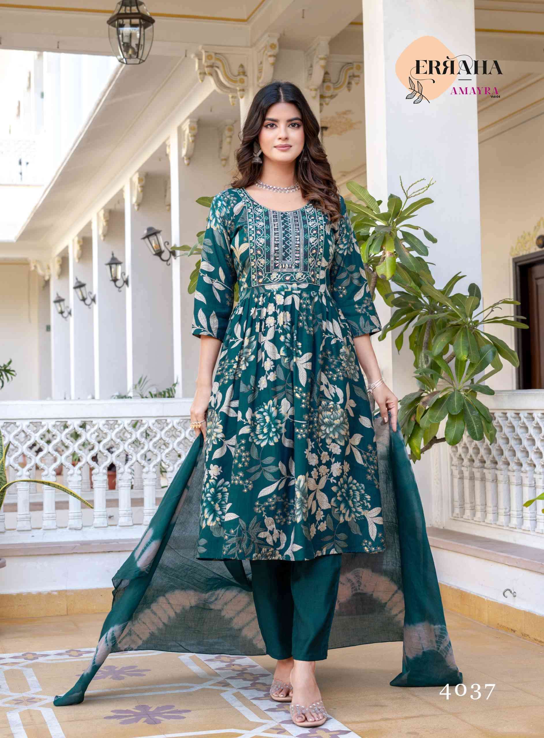 AMAYRA VOL-4 BY ERRAHA IN PREMIUM VATICAN FOIL PRINT WITH EXCLUSIVE EMBROIDERY WORK 