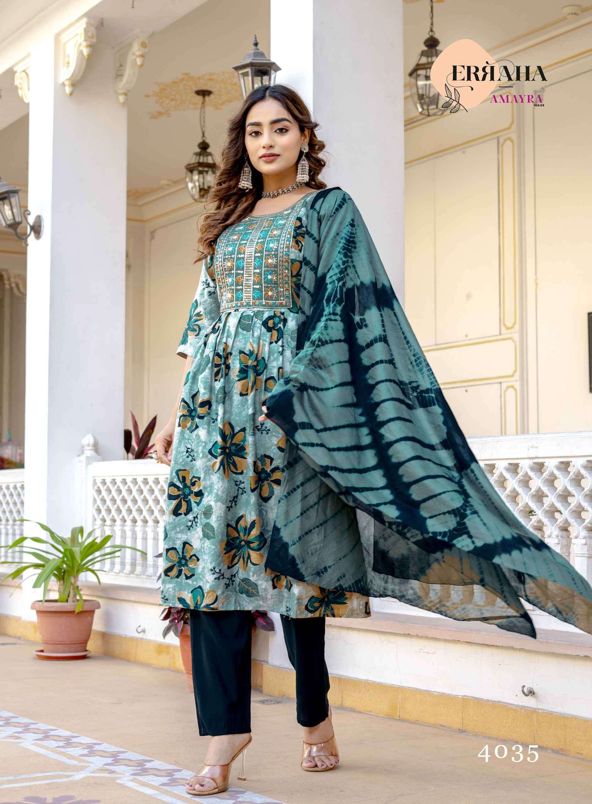 AMAYRA VOL-4 BY ERRAHA IN PREMIUM VATICAN FOIL PRINT WITH EXCLUSIVE EMBROIDERY WORK 