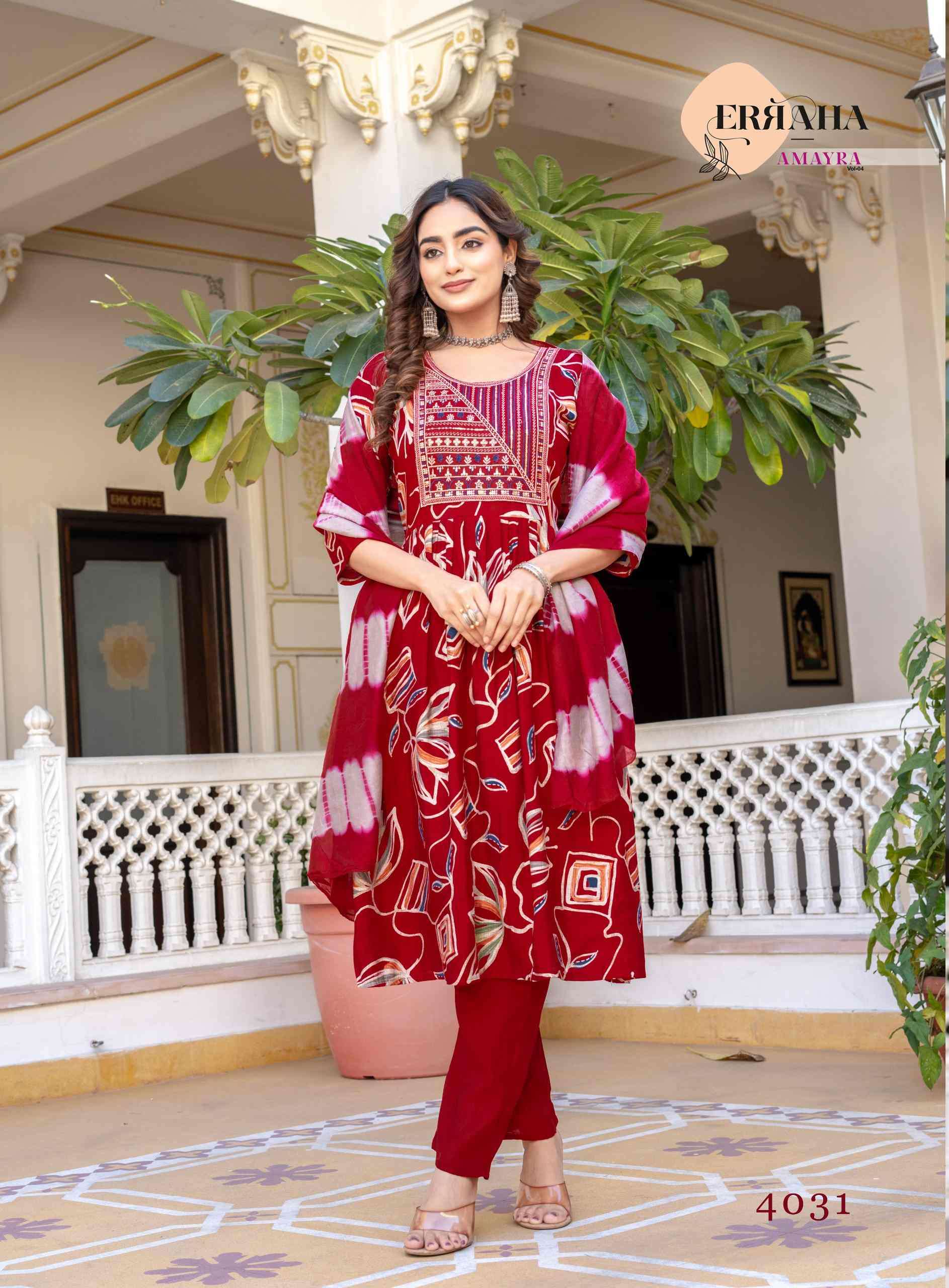 AMAYRA VOL-4 BY ERRAHA IN PREMIUM VATICAN FOIL PRINT WITH EXCLUSIVE EMBROIDERY WORK 