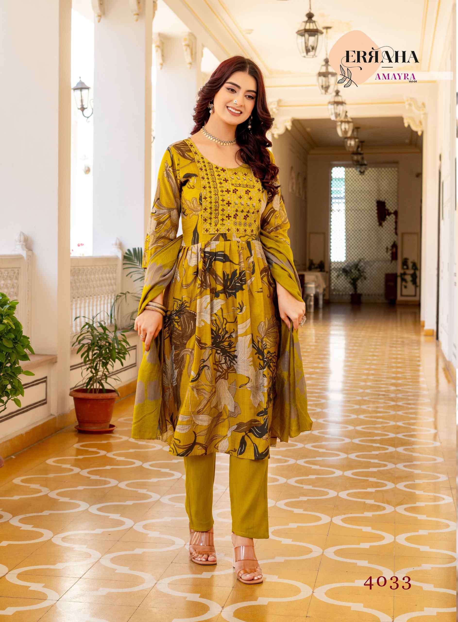 AMAYRA VOL-4 BY ERRAHA IN PREMIUM VATICAN FOIL PRINT WITH EXCLUSIVE EMBROIDERY WORK 