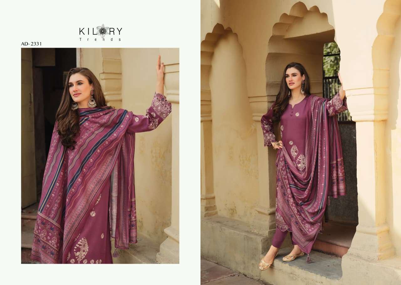 ANDAAZ BY KILORY TRENDS IN PURE JAAM COTTON DIGITAL FOIL PRINT WITH FENCY EMBROIDERY WORK 