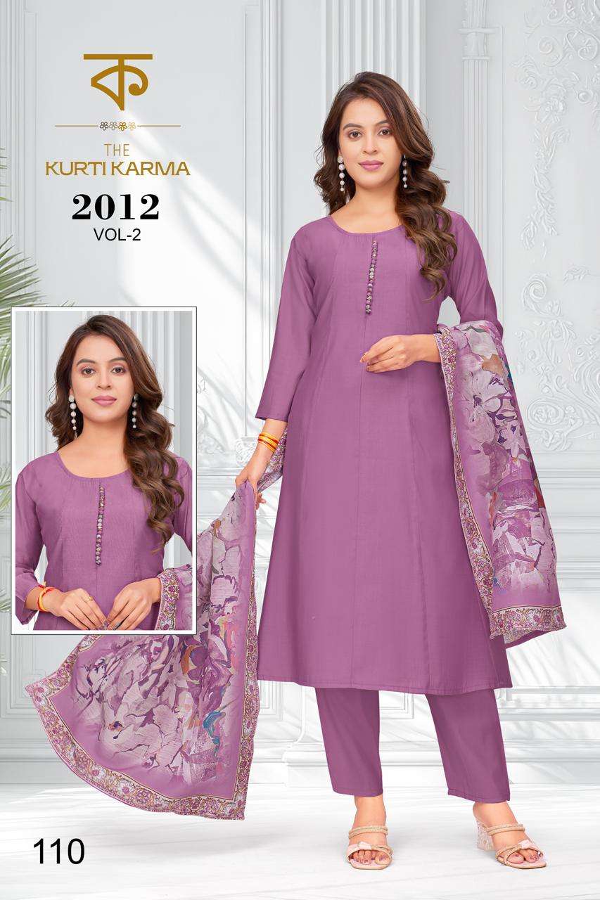 D.NO :- 2012 BY THE KURTI KRAMA IN ROMAN SILK WITH DIGITAL PRINT DUPATTA & POCKET PANT 