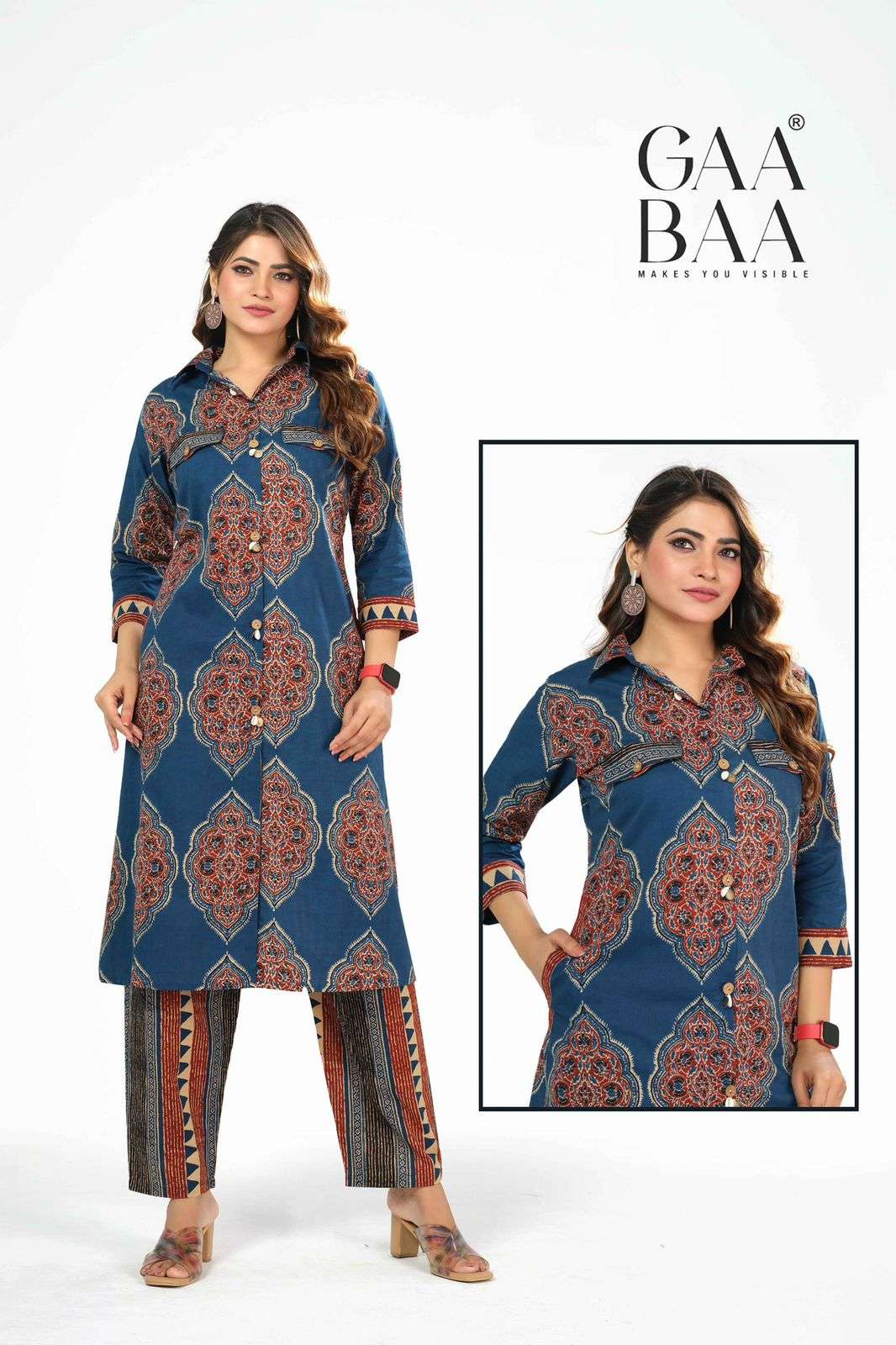 D.NO :- 962 BY GAABAA IN SUPER FINE COTTON CREATED BY HAND GIVES EXTRA ORDINARY LOOK 