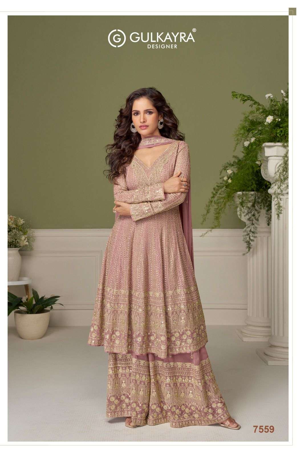 GLAMOUR BY GULKAYRA DESIGNER IN REAL GEORGETTE WITH EMBROIDERY & HAND WORK 