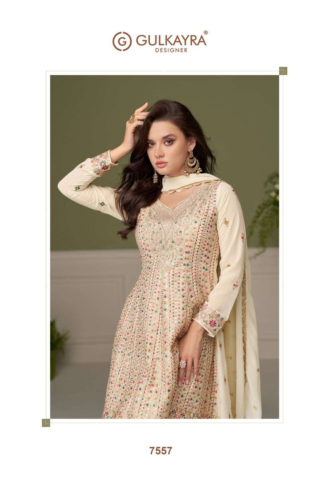 GLAMOUR BY GULKAYRA DESIGNER IN REAL GEORGETTE WITH EMBROIDERY & HAND WORK 