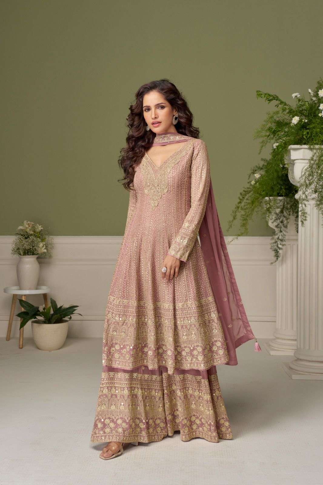 GLAMOUR BY GULKAYRA DESIGNER IN REAL GEORGETTE WITH EMBROIDERY & HAND WORK 