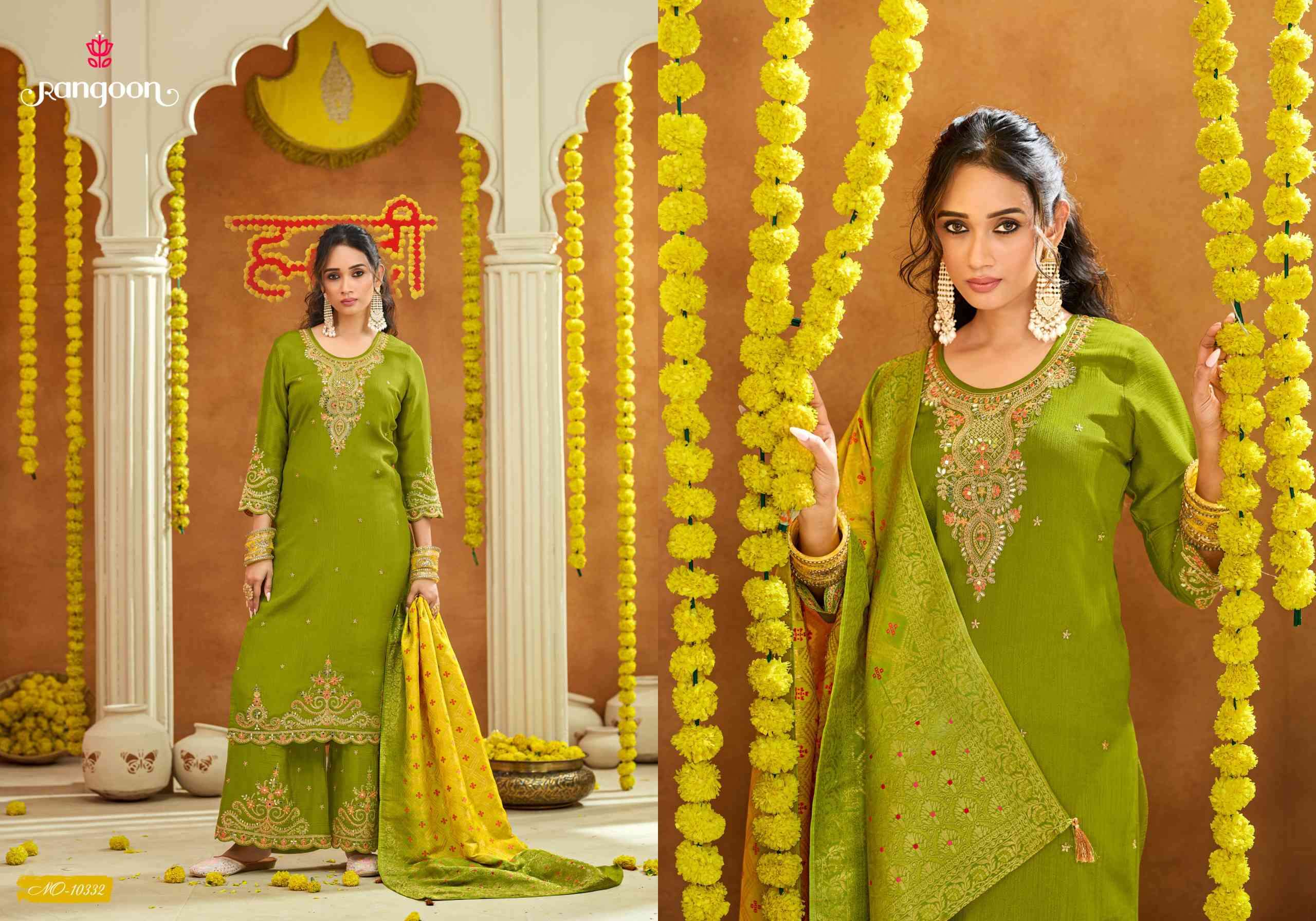 HALDI MEHANDI VOL-02 BY RANGOON IN CHINON WITH FANCY HEAVY CODE WORK AND FULL INNER