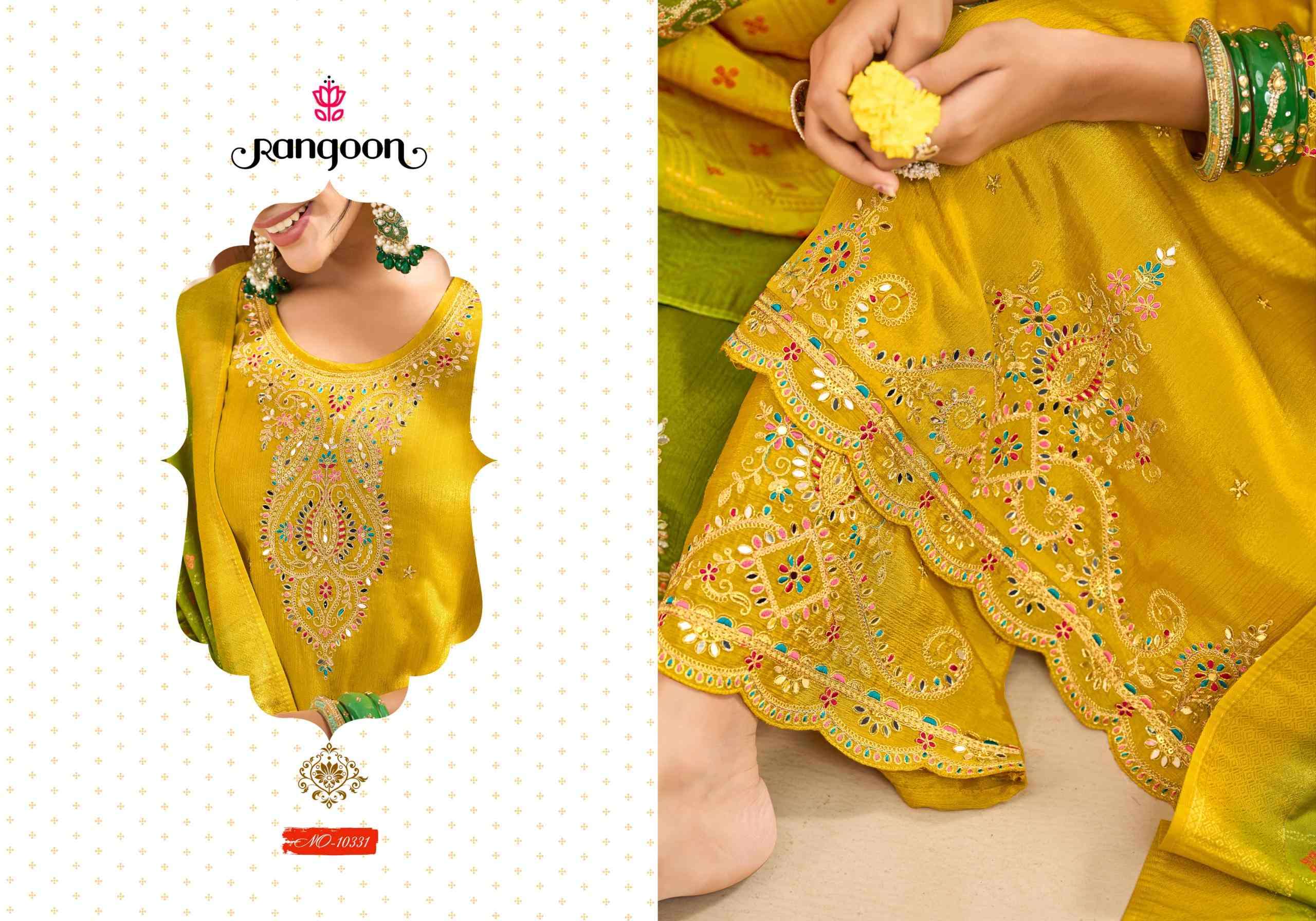 HALDI MEHANDI VOL-02 BY RANGOON IN CHINON WITH FANCY HEAVY CODE WORK AND FULL INNER