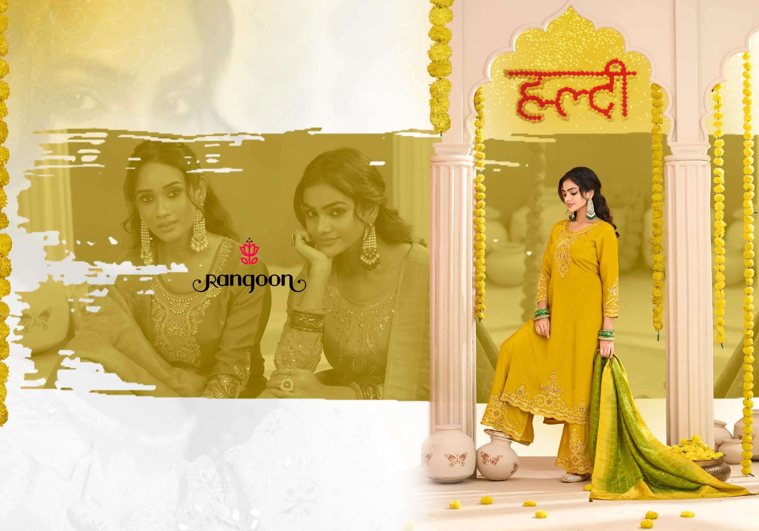 HALDI MEHANDI VOL-02 BY RANGOON IN CHINON WITH FANCY HEAVY CODE WORK AND FULL INNER