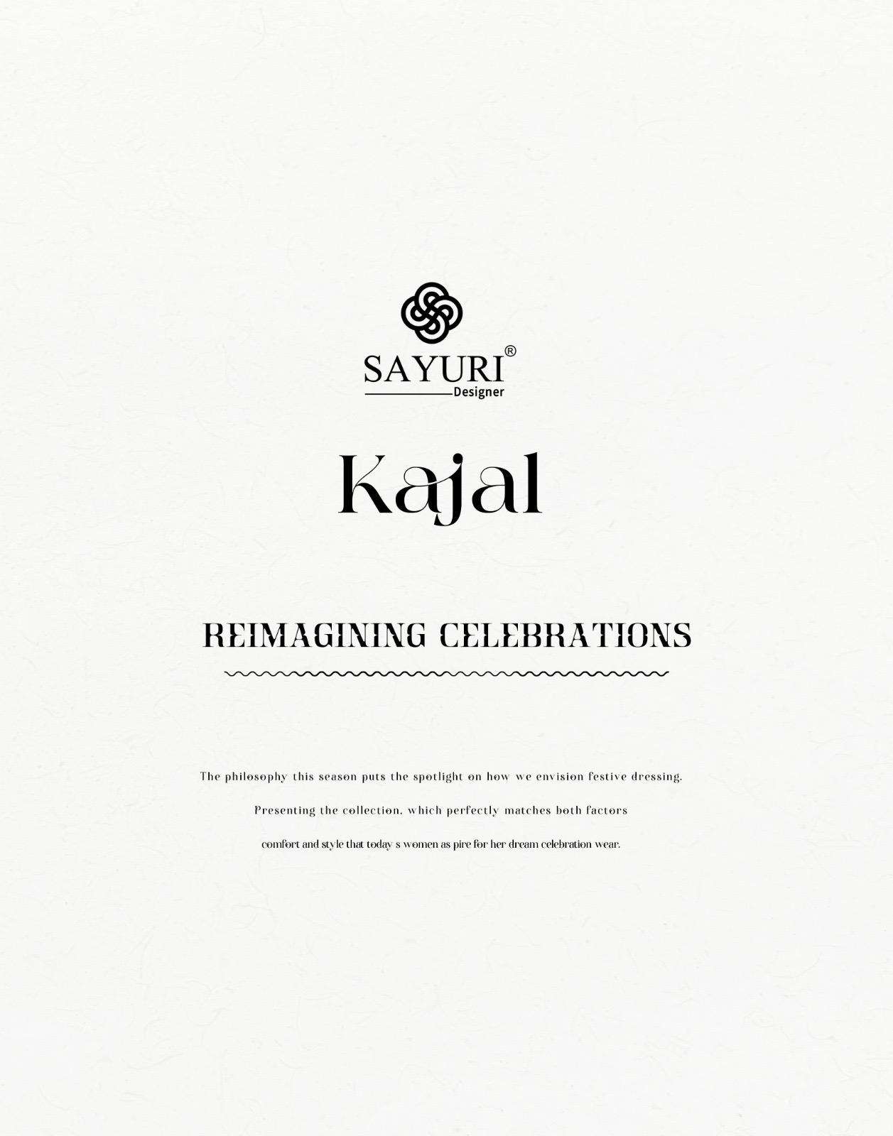 KAJAL BY SAYURI DESIGNER IN REAL GEROGETTE WITH BEADS EMBROIDERED WORK 