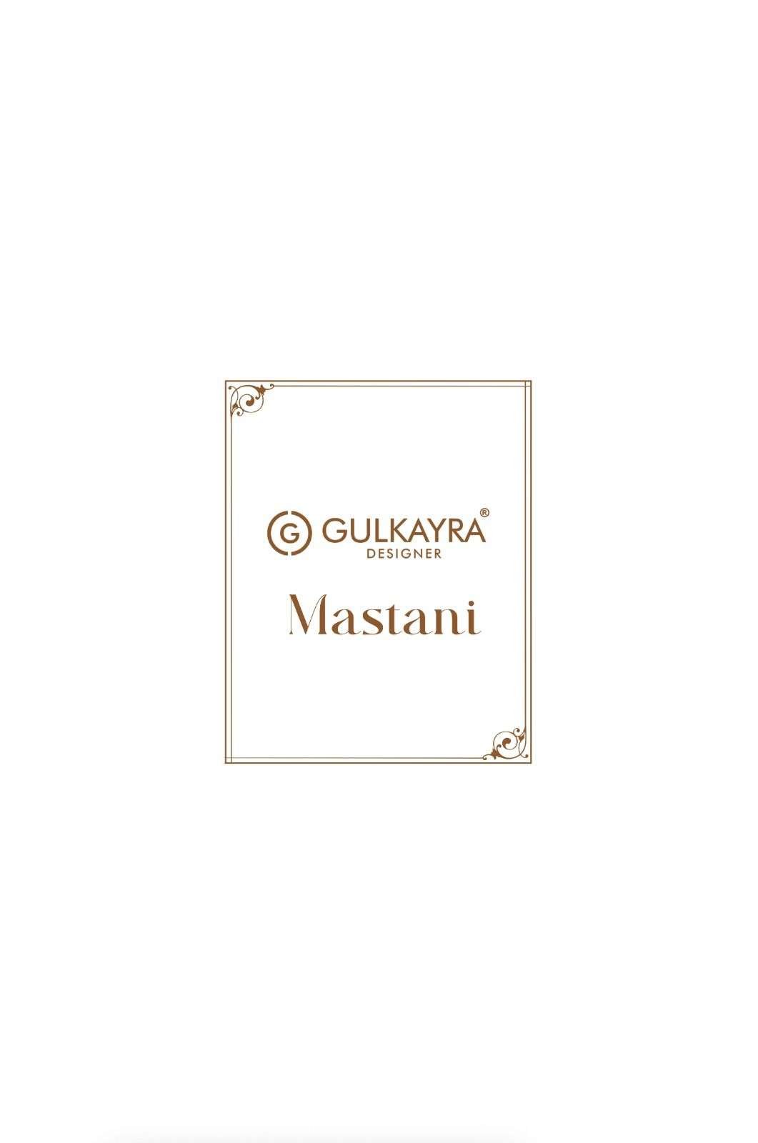 MASTANI BY GULKAYRA DESIGNER IN REAL GEORGETTE SILK WITH EMBROIDERY WORK 