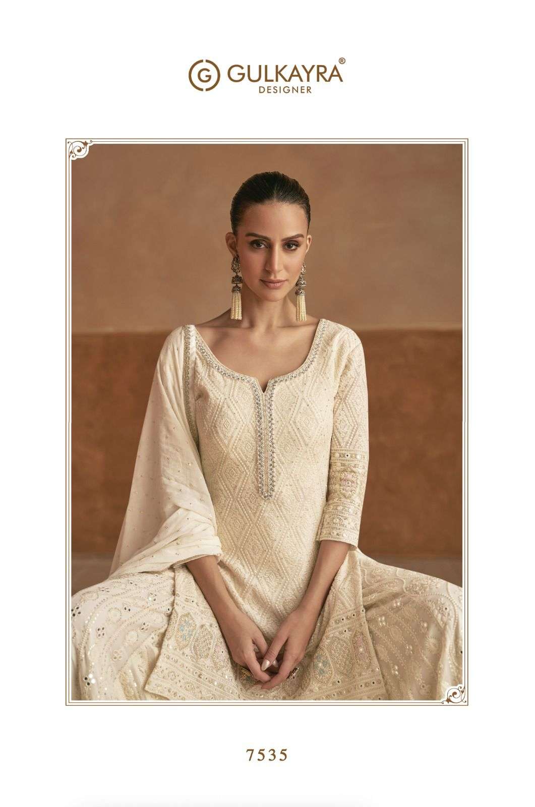 MASTANI BY GULKAYRA DESIGNER IN REAL GEORGETTE SILK WITH EMBROIDERY WORK 