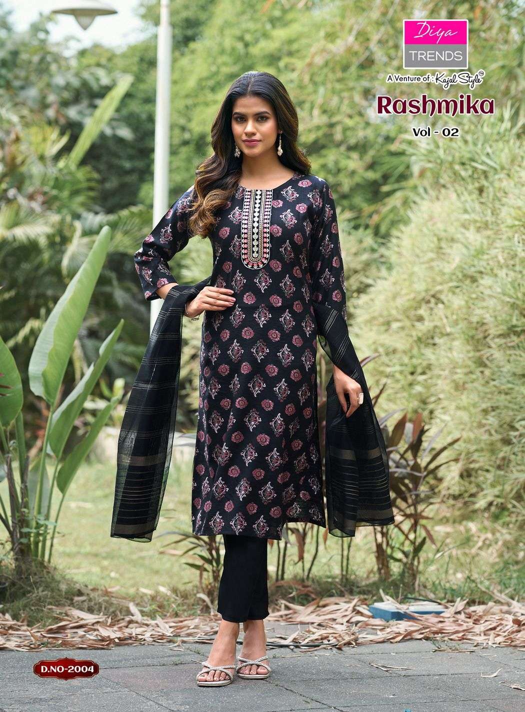 RASHMIKA VOL-2 BY DIYA TRENDZ IN VATICAN SILK WITH FANCY EMBROIDERY WORK & DUPATTA 