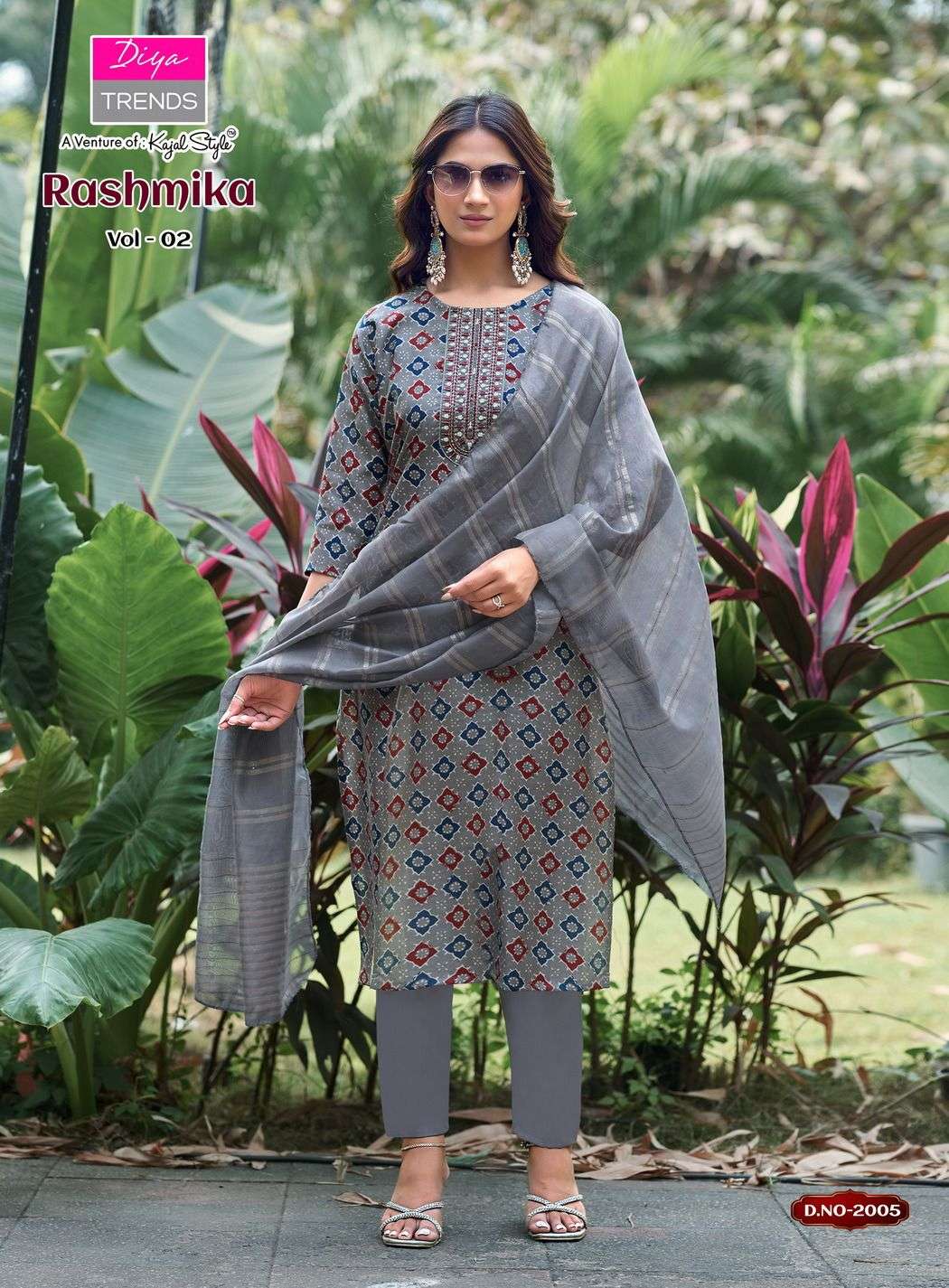RASHMIKA VOL-2 BY DIYA TRENDZ IN VATICAN SILK WITH FANCY EMBROIDERY WORK & DUPATTA 
