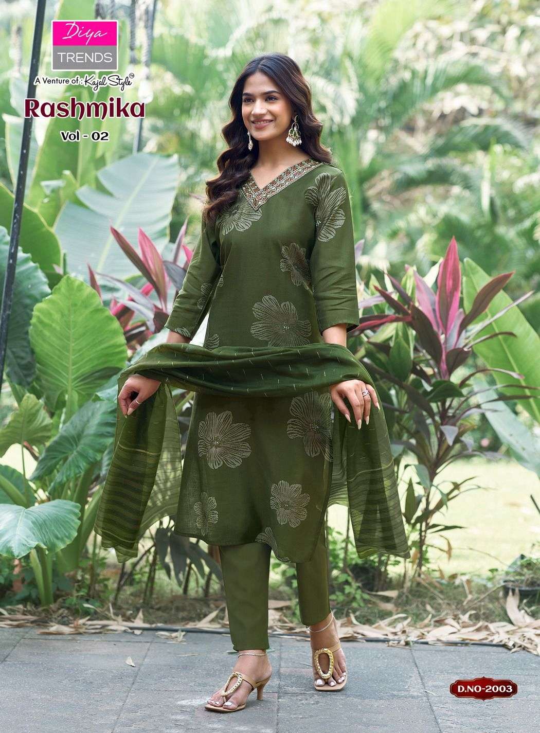 RASHMIKA VOL-2 BY DIYA TRENDZ IN VATICAN SILK WITH FANCY EMBROIDERY WORK & DUPATTA 