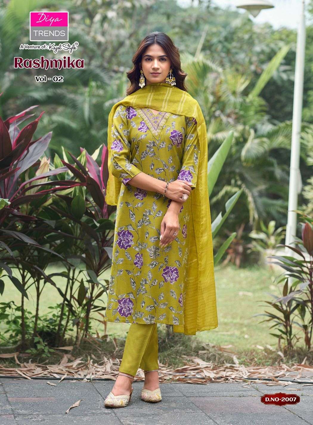 RASHMIKA VOL-2 BY DIYA TRENDZ IN VATICAN SILK WITH FANCY EMBROIDERY WORK & DUPATTA 