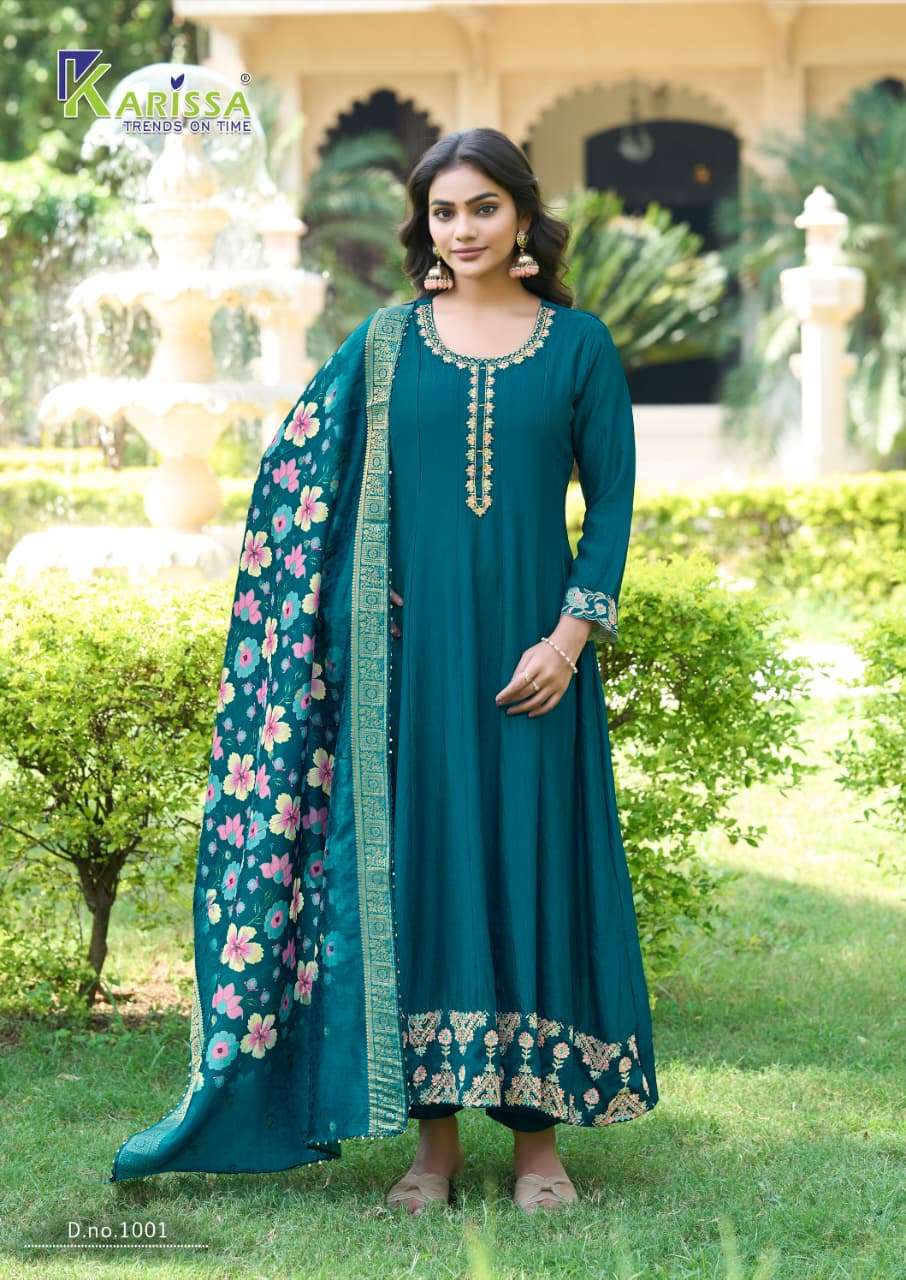 SATRANGI BY KARISSA IN HEAVY VICHITRA SILK TOP PANT & DUPATTA WITH HAND WORK