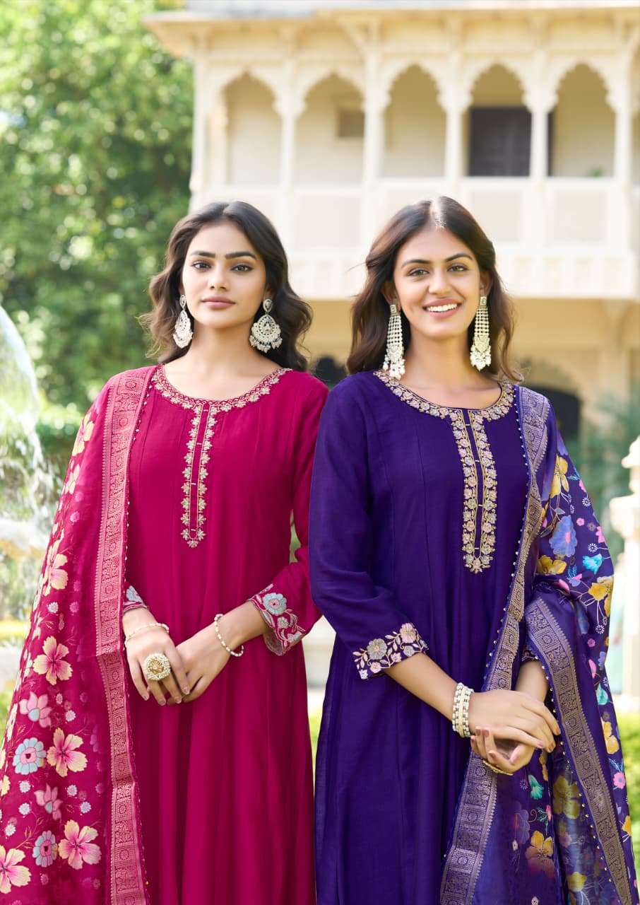 SATRANGI BY KARISSA IN HEAVY VICHITRA SILK TOP PANT & DUPATTA WITH HAND WORK