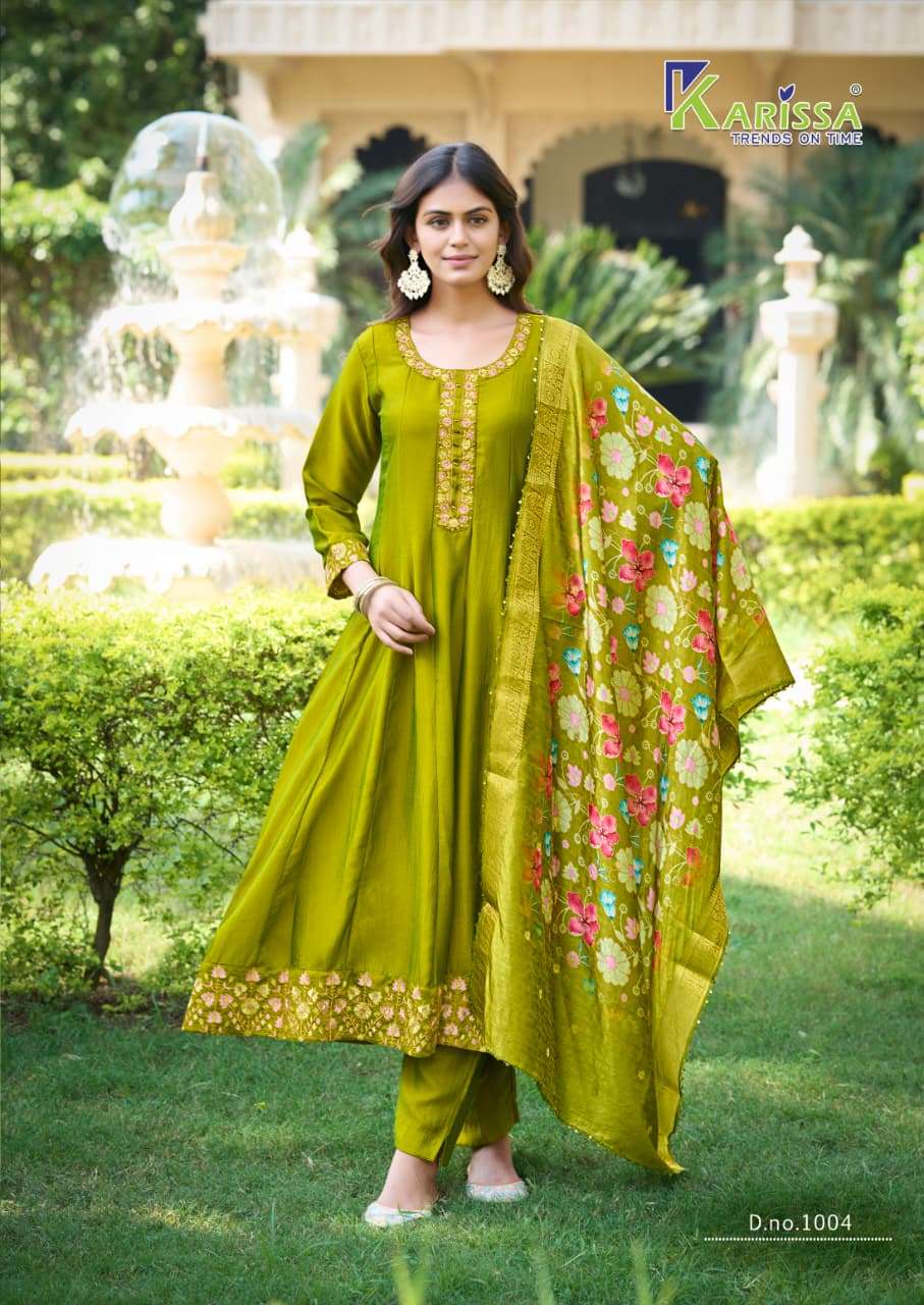 SATRANGI BY KARISSA IN HEAVY VICHITRA SILK TOP PANT & DUPATTA WITH HAND WORK