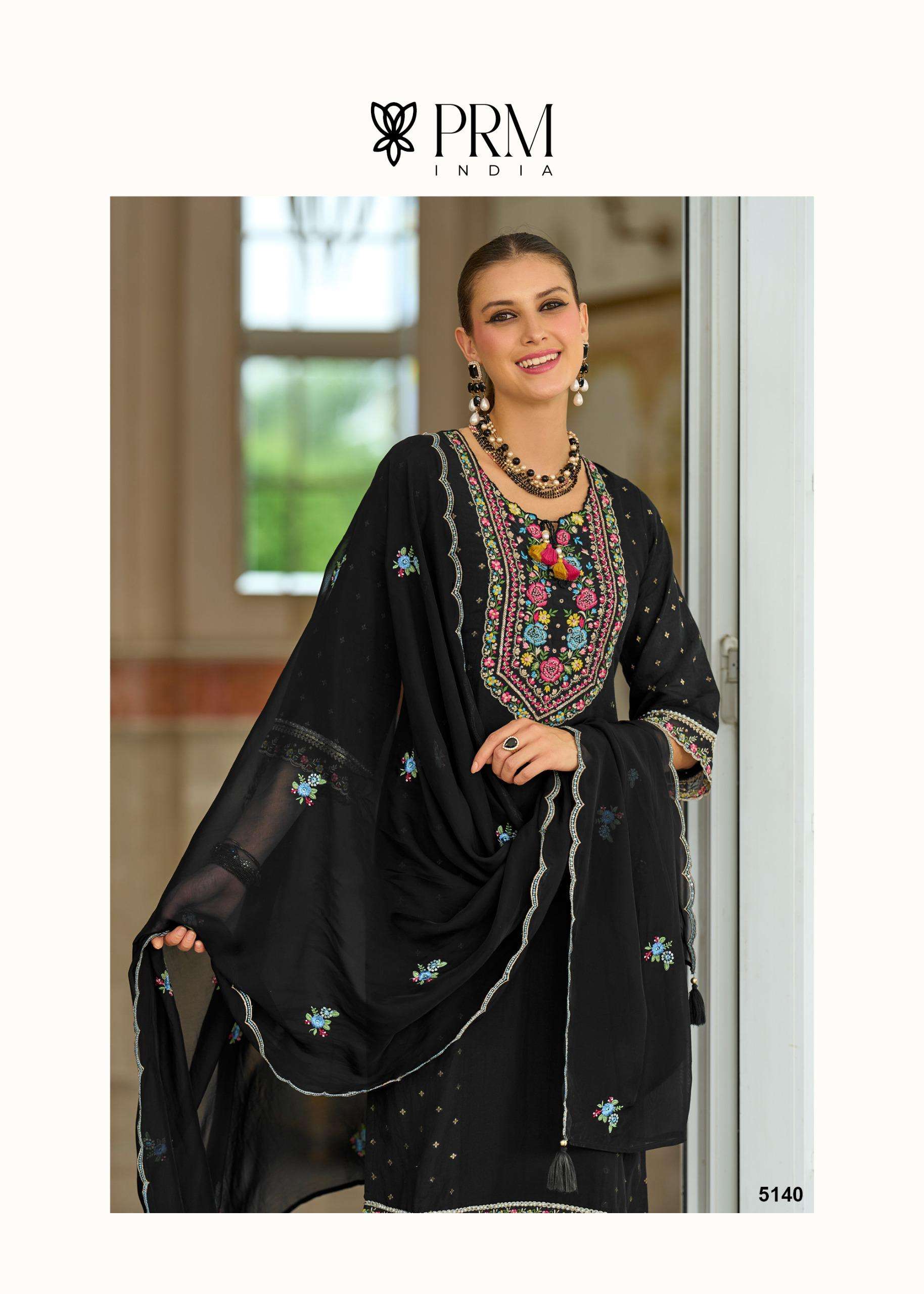 SAWARIYA BY PRM INDIA IN PURE MULL CHANDERI JACQUARD WITH EMBROIDERY & HAND WORK