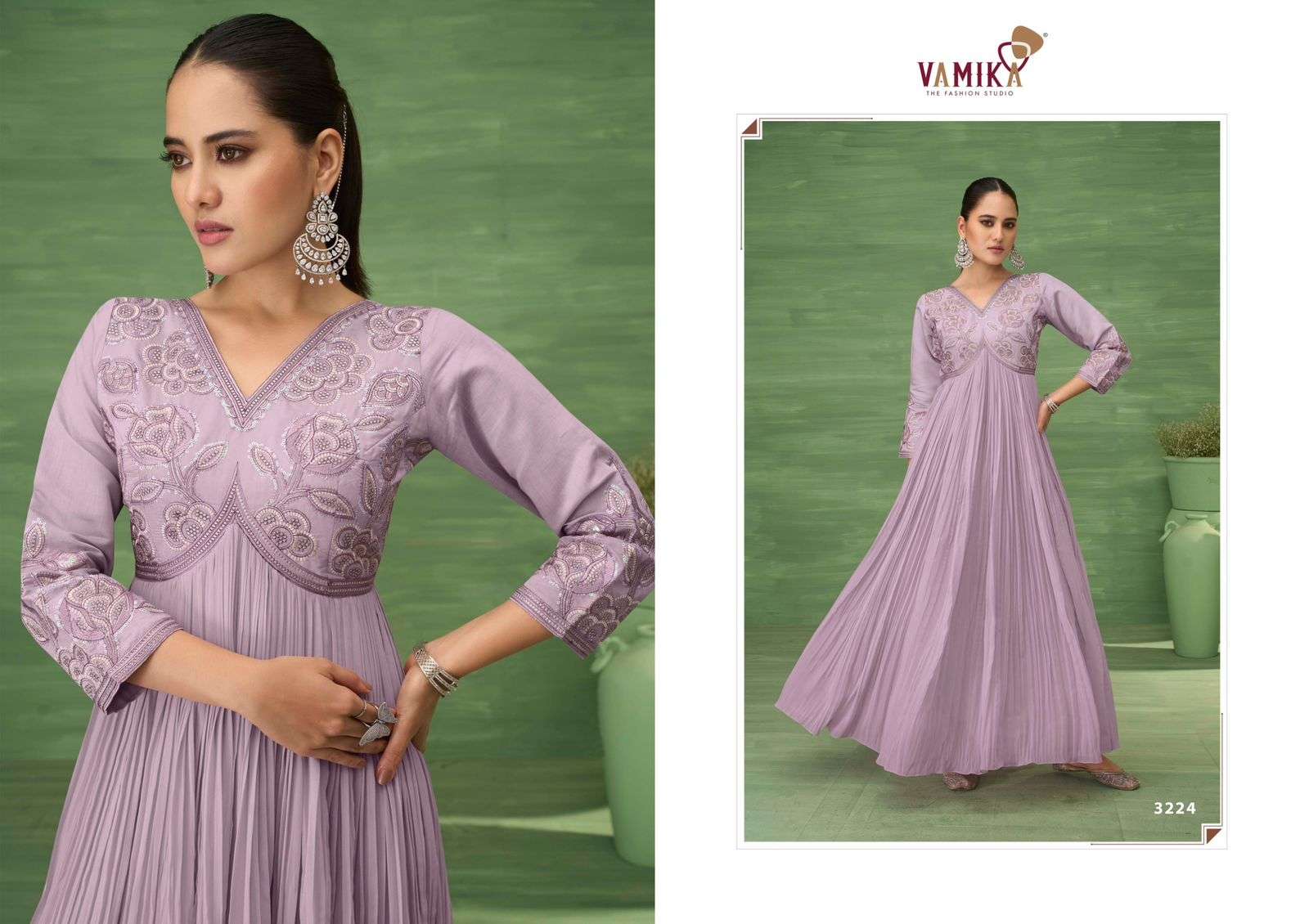 SUI DHAGA VOL-6 BY VAMIKA IN HEAVY VISCOS GEORGETTE WITH HEAVY EMBROIDERY WORK 