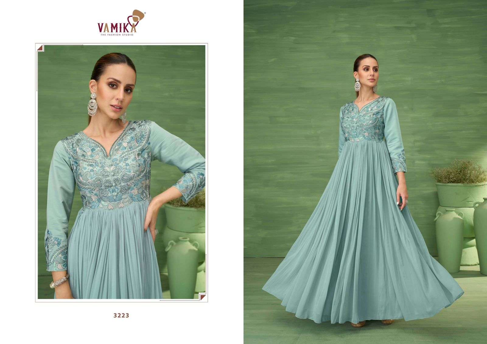 SUI DHAGA VOL-6 BY VAMIKA IN HEAVY VISCOS GEORGETTE WITH HEAVY EMBROIDERY WORK 