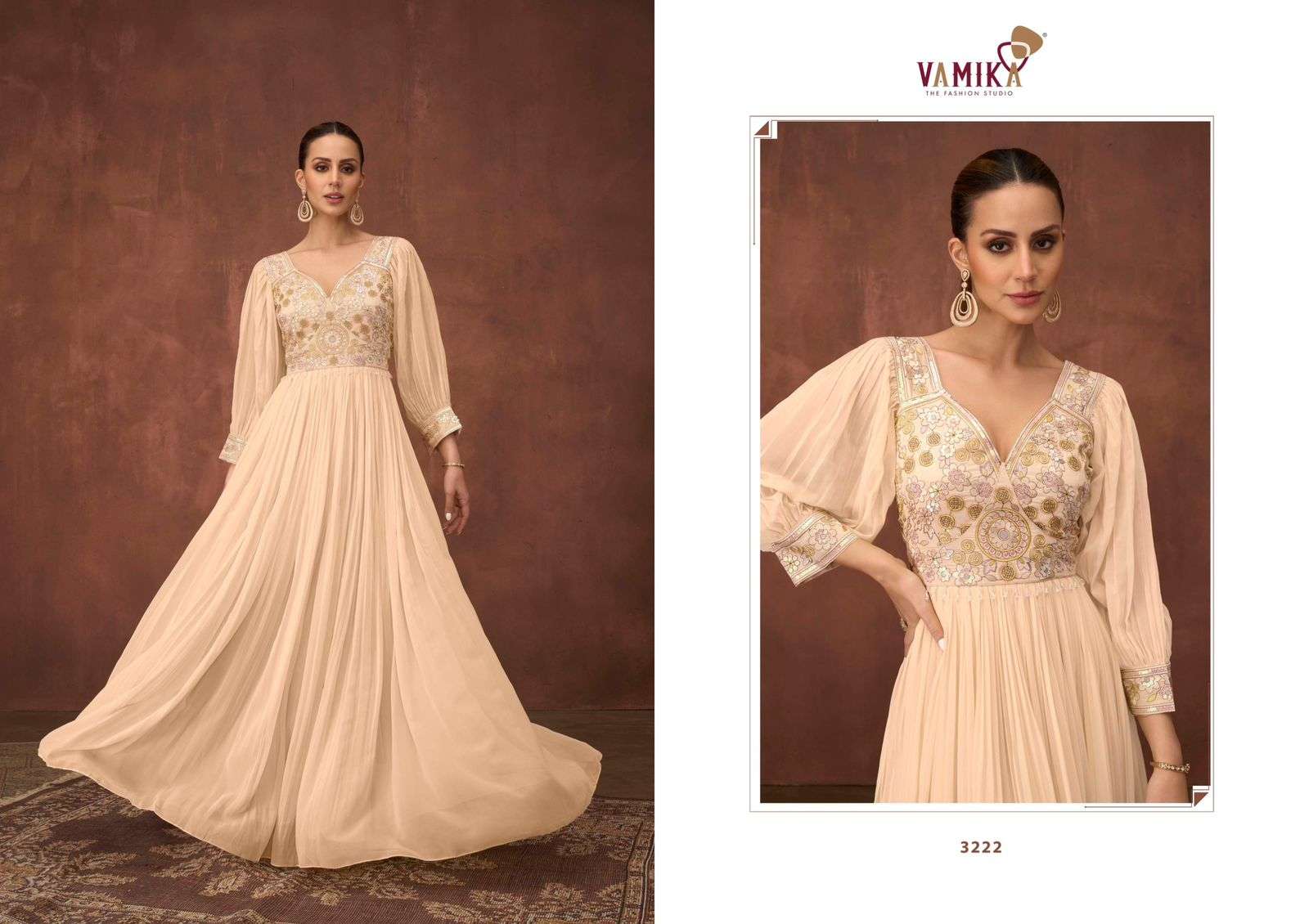 SUI DHAGA VOL-6 BY VAMIKA IN HEAVY VISCOS GEORGETTE WITH HEAVY EMBROIDERY WORK 