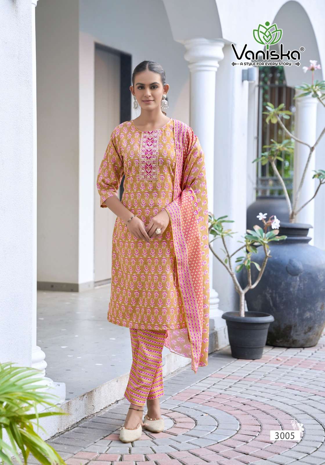 SUNRISE VOL :- 3 BY VANISKA IN CAPSULE FOIL PRINT KURTI WITH FANCY EMBROIDERY WORK 