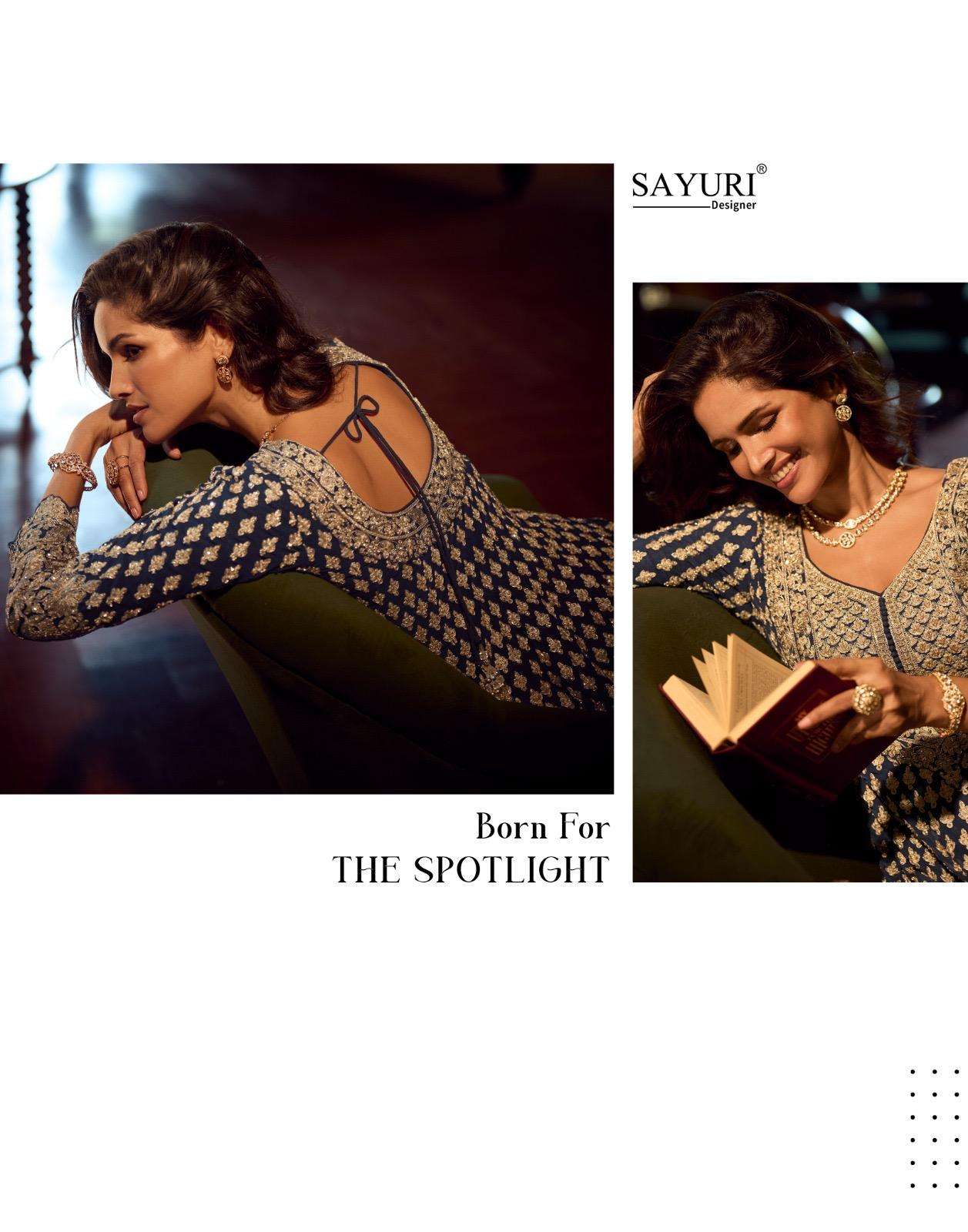 SUREENA BY SAYURI DESIGNE IN REAL GEROGETTE HEAVY FESTIVE LOOK EMBROIDERED MIRROR WORK 