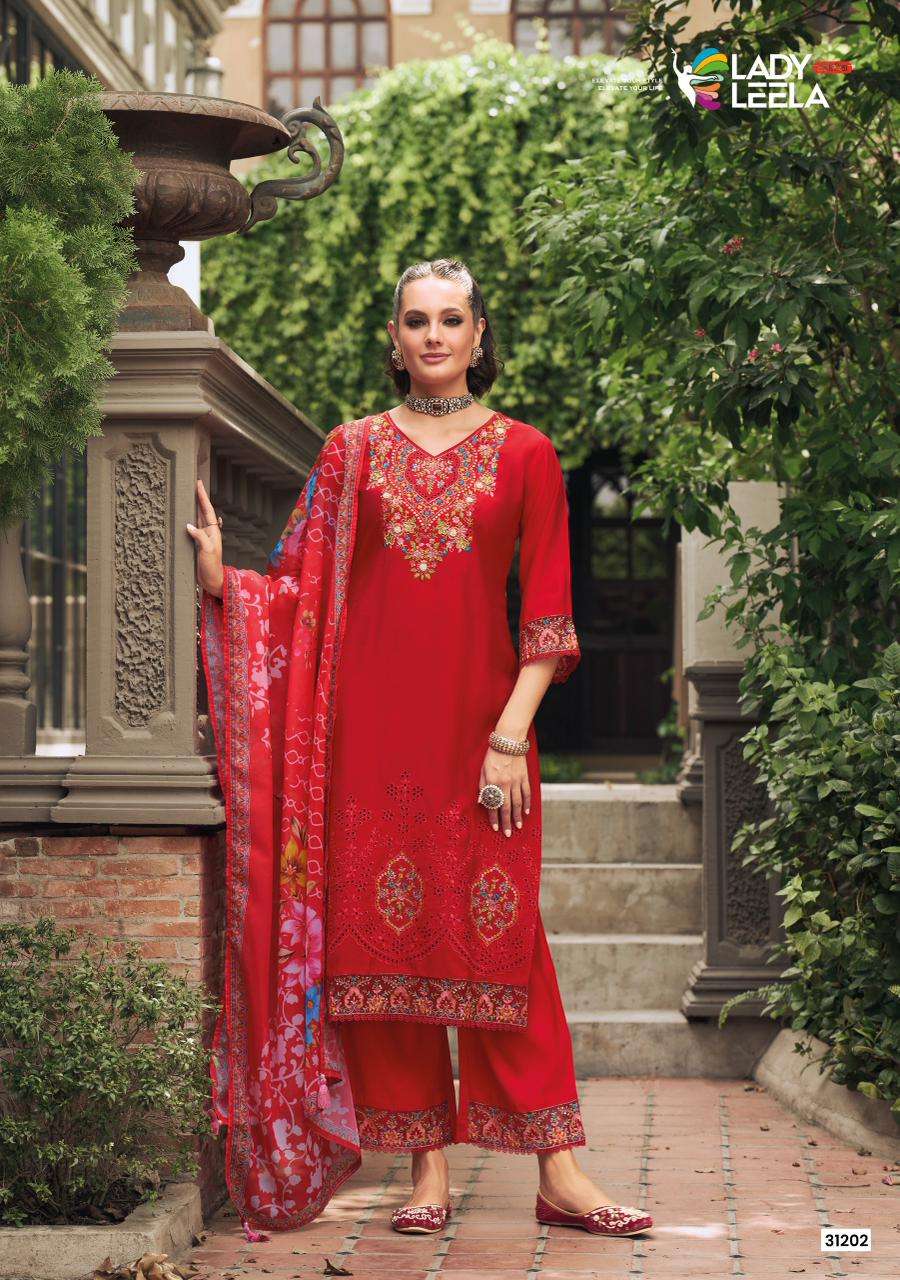 VARA VOL-2 BY LADY LEELA IN VISCOSE FABRIC KURTIS WITH EMBROIDERY & HAND WORK