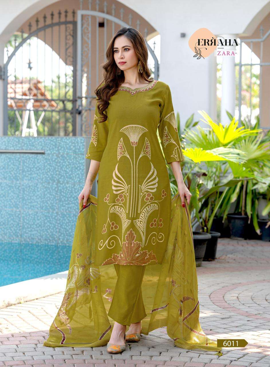 ZARA VOL-2 BY ERRAHA IN PREMIUM VATICAN WITH ADJUSTMENT PRINTS & EMBROIDERY WORK 