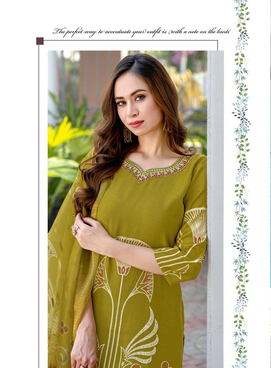 ZARA VOL-2 BY ERRAHA IN PREMIUM VATICAN WITH ADJUSTMENT PRINTS & EMBROIDERY WORK 