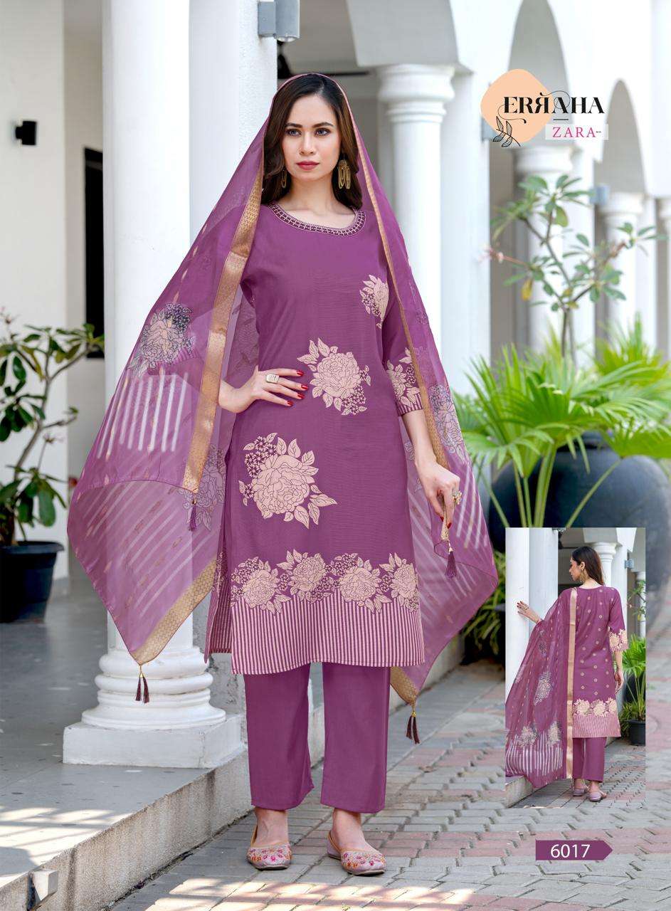 ZARA VOL-2 BY ERRAHA IN PREMIUM VATICAN WITH ADJUSTMENT PRINTS & EMBROIDERY WORK 