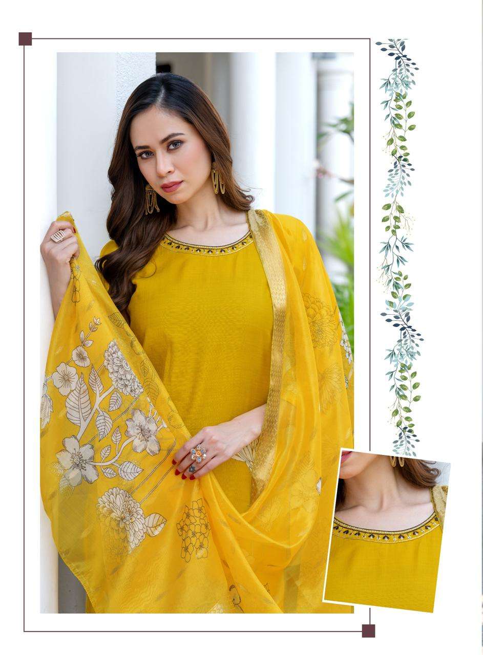 ZARA VOL-2 BY ERRAHA IN PREMIUM VATICAN WITH ADJUSTMENT PRINTS & EMBROIDERY WORK 