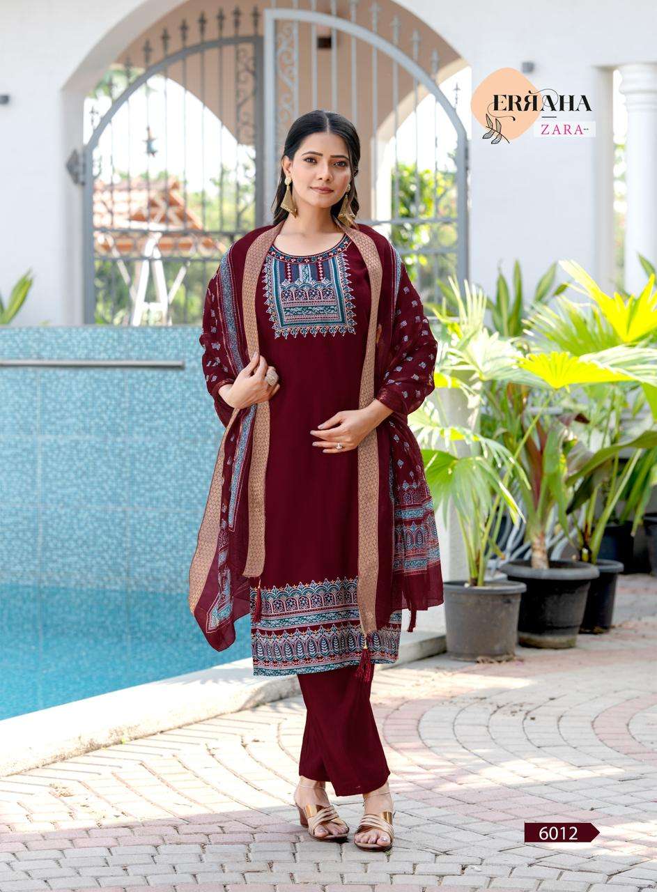 ZARA VOL-2 BY ERRAHA IN PREMIUM VATICAN WITH ADJUSTMENT PRINTS & EMBROIDERY WORK 