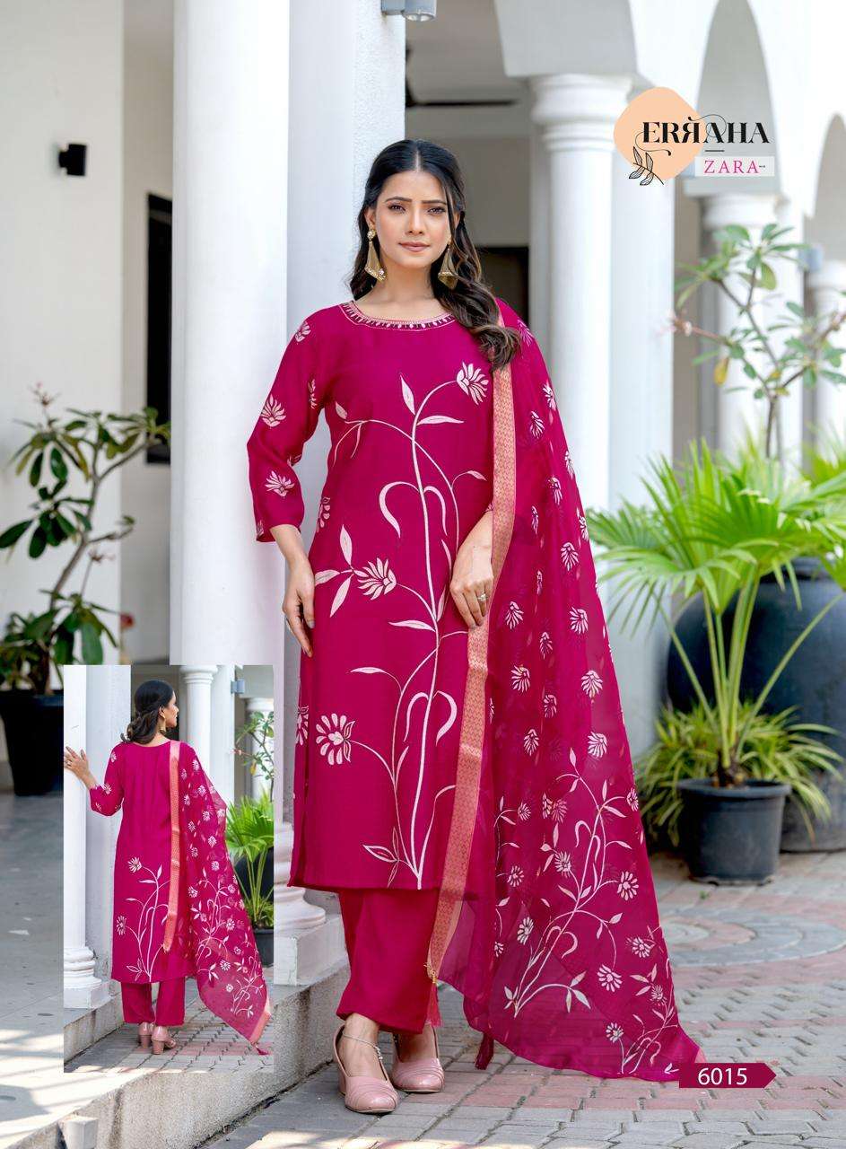 ZARA VOL-2 BY ERRAHA IN PREMIUM VATICAN WITH ADJUSTMENT PRINTS & EMBROIDERY WORK 