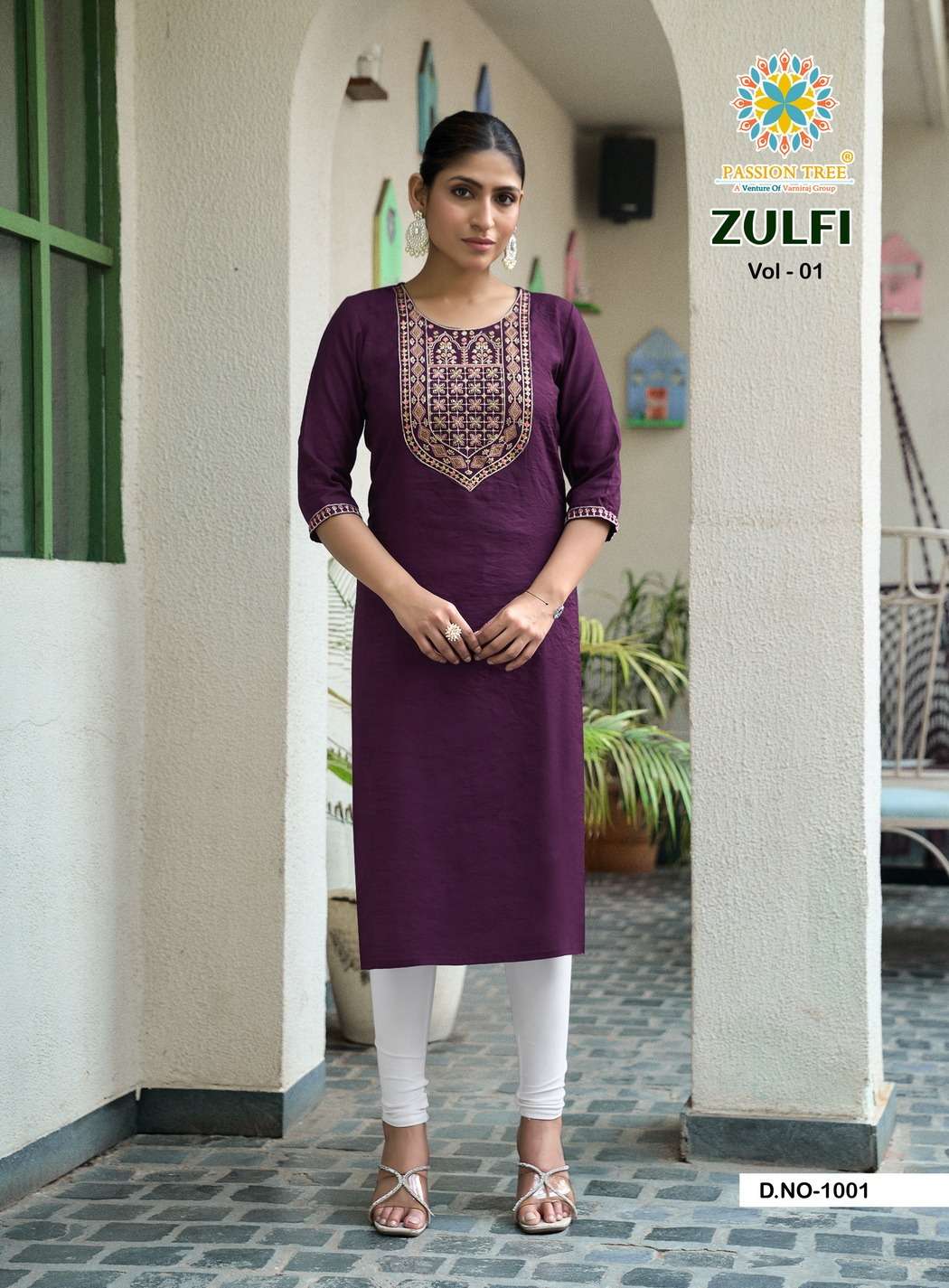 ZULFI VOL-1 BY PASSION TREE IN HEAVY VATICAN PLAIN WITH FANCY EMBROIDERY WORK 