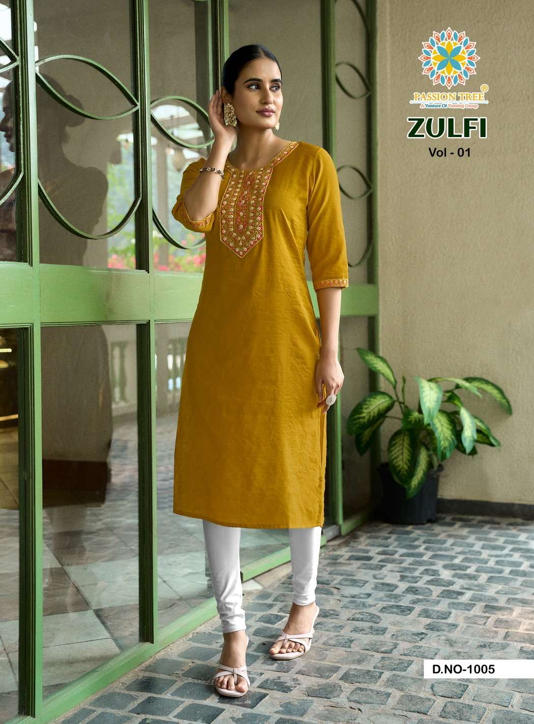 ZULFI VOL-1 BY PASSION TREE IN HEAVY VATICAN PLAIN WITH FANCY EMBROIDERY WORK 
