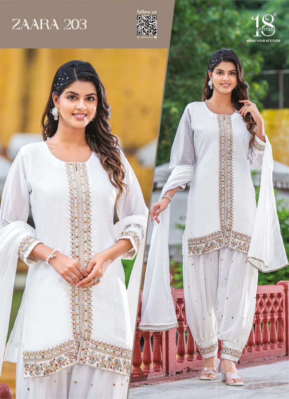 18 ATTITUDE LAUCHING NEW PATIYALA SUIT VICHITRA FABRIC 