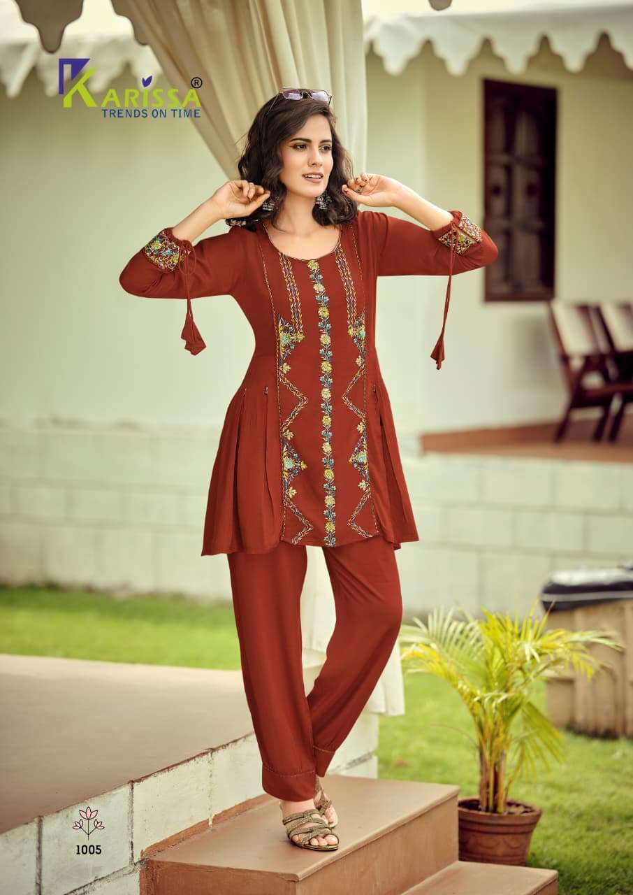 CELINA VOL-3 TOP  PANT CO-ORD SET