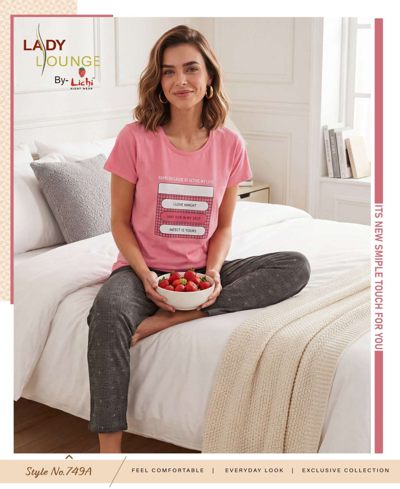 LADY LOUNGE BY LICHI IN NIGHT WEAR COLLECTION WHOLESALER 