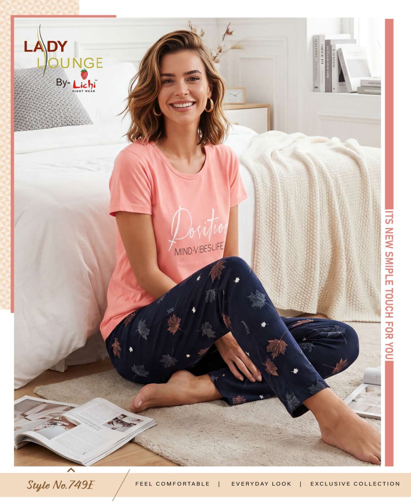 LADY LOUNGE BY LICHI IN NIGHT WEAR COLLECTION WHOLESALER 