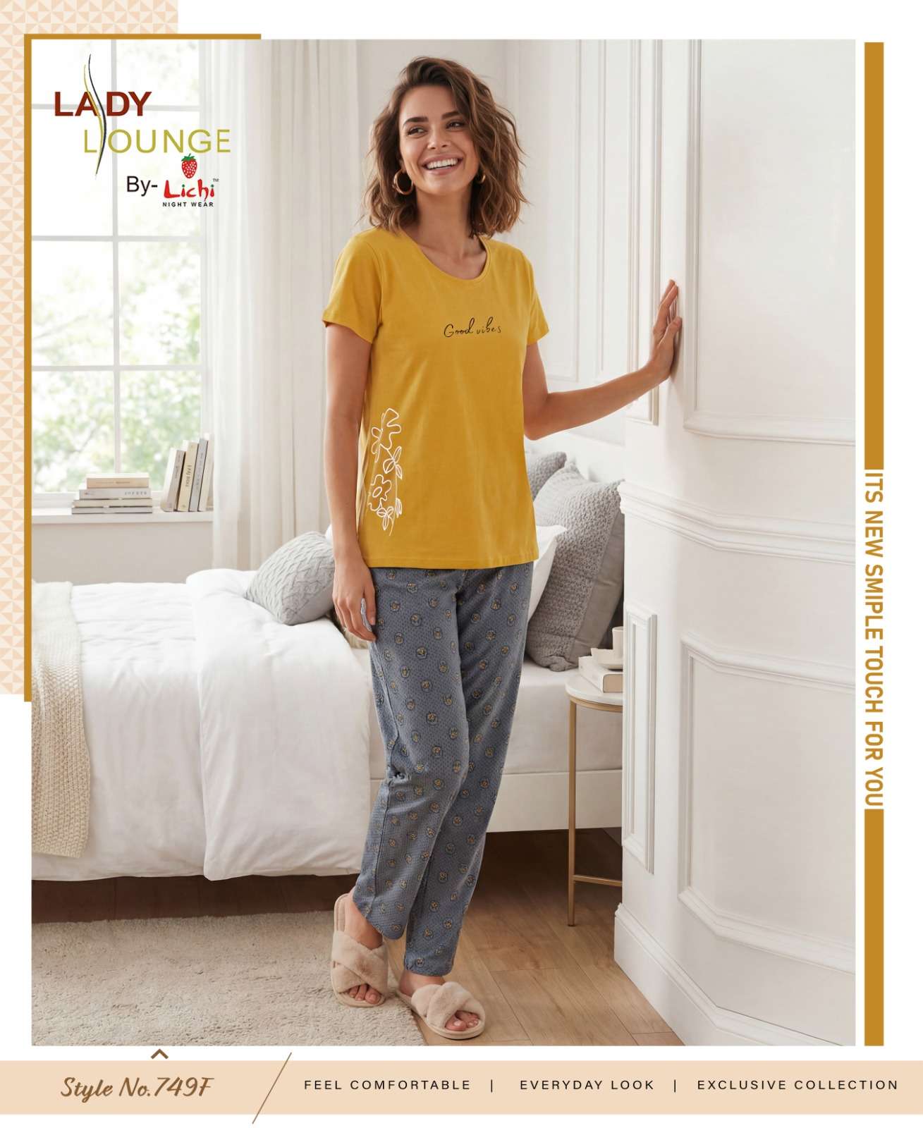LADY LOUNGE BY LICHI IN NIGHT WEAR COLLECTION WHOLESALER 