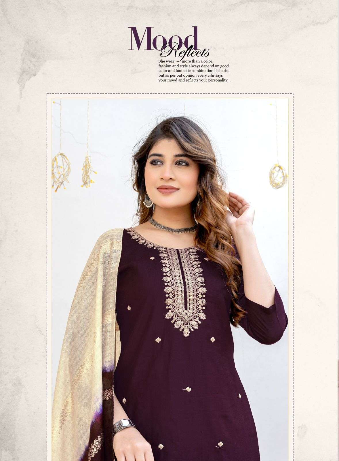 MOST AMAZING PREMIUM VERTICAL STRAIGHT CUT CATALOG WITH CONTRAST MATCHING HEENA VOL-3