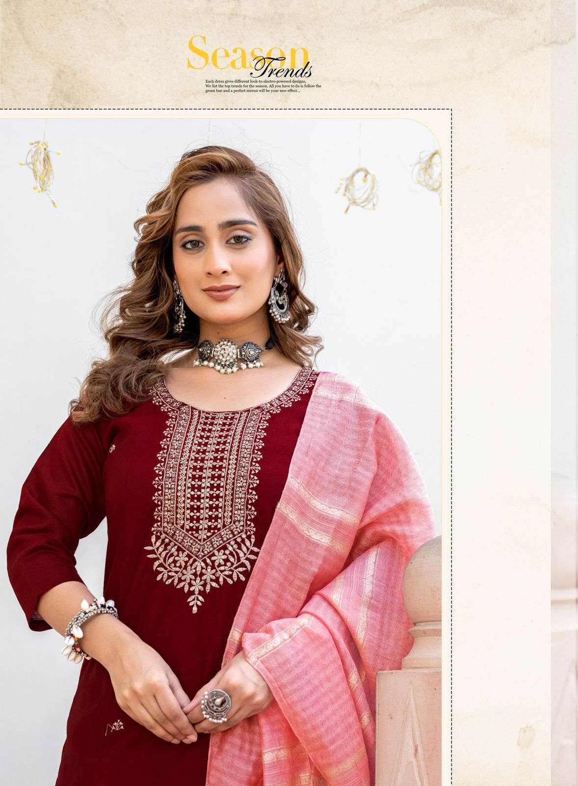 MOST AMAZING PREMIUM VERTICAL STRAIGHT CUT CATALOG WITH CONTRAST MATCHING HEENA VOL-3
