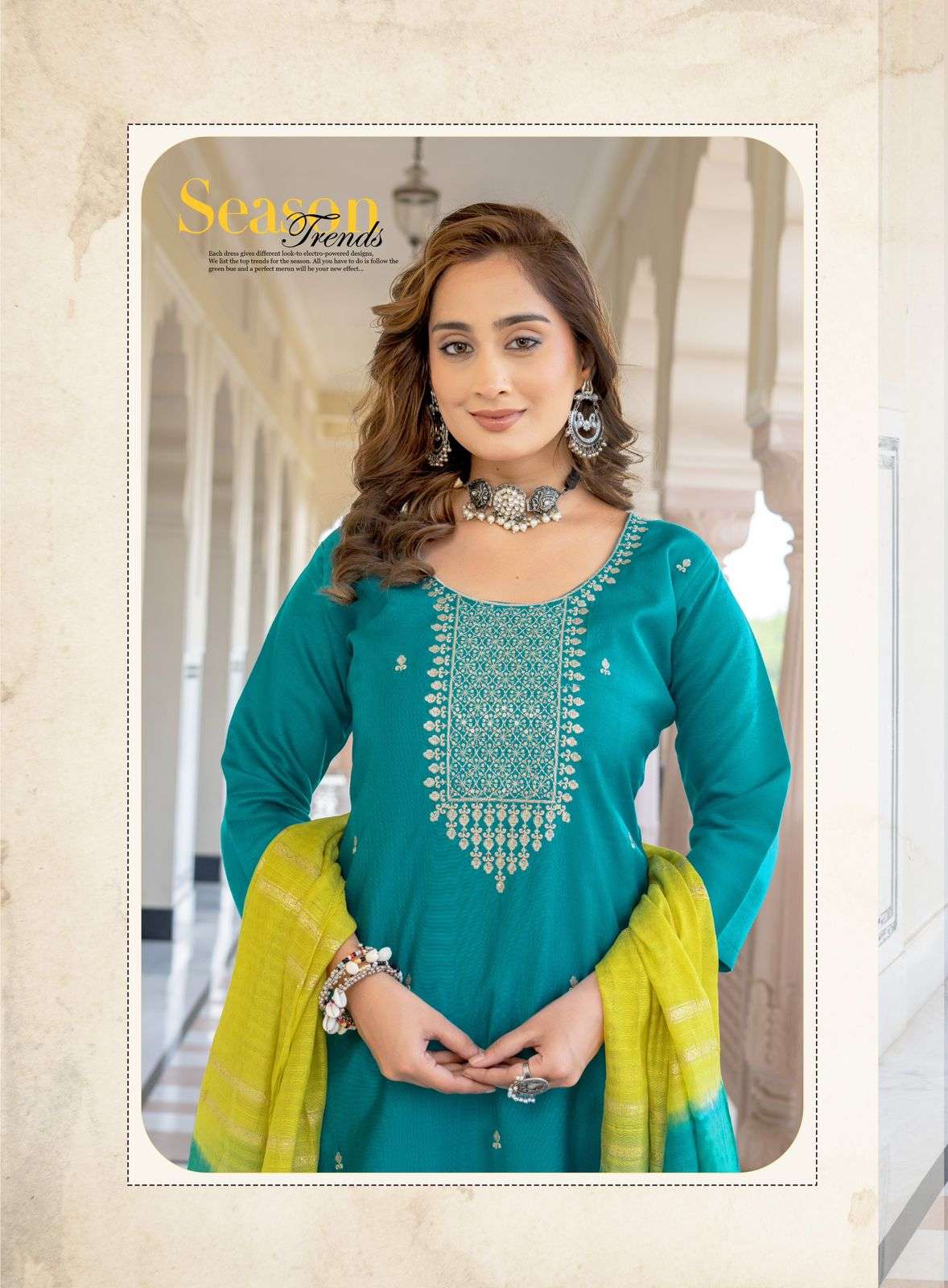 MOST AMAZING PREMIUM VERTICAL STRAIGHT CUT CATALOG WITH CONTRAST MATCHING HEENA VOL-3
