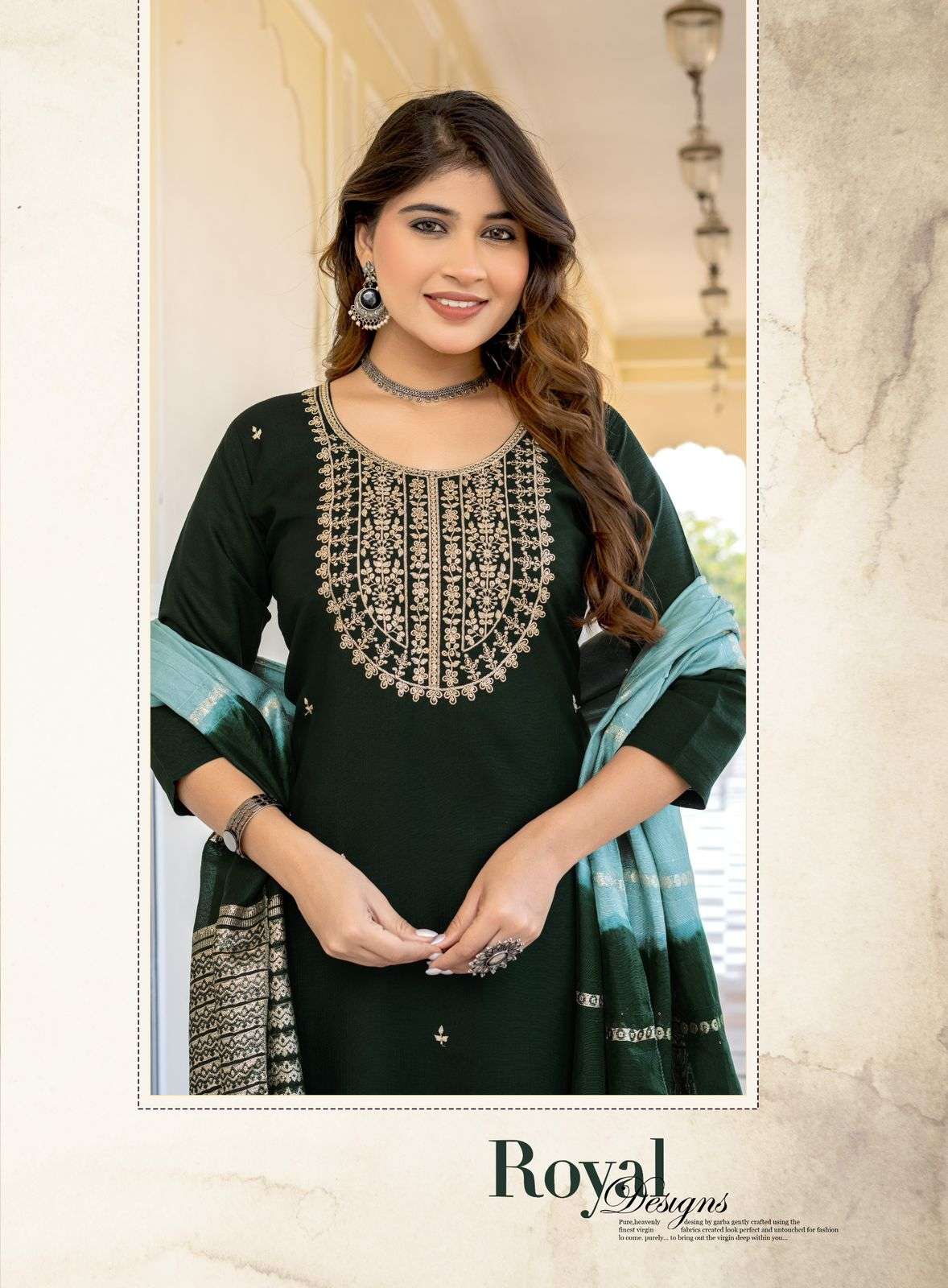 MOST AMAZING PREMIUM VERTICAL STRAIGHT CUT CATALOG WITH CONTRAST MATCHING HEENA VOL-3