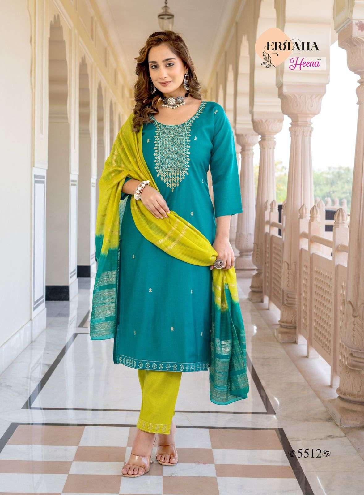 MOST AMAZING PREMIUM VERTICAL STRAIGHT CUT CATALOG WITH CONTRAST MATCHING HEENA VOL-3